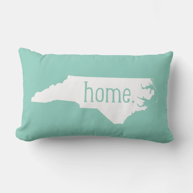 North Carolina Home State Throw Pillow (Front)