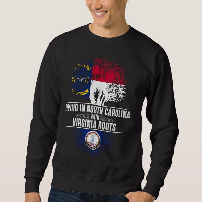 North Carolina Home Virginia Roots State Tree Sweatshirt (Front)