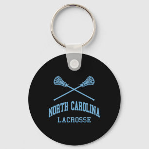 North Carolina Lacrosse Vintage Nc Lax Weathered 2 Key Ring
