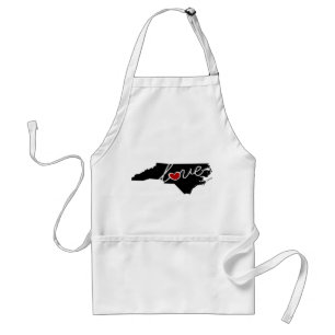 North Carolina Love!  Gifts for NC Lovers Standard Apron