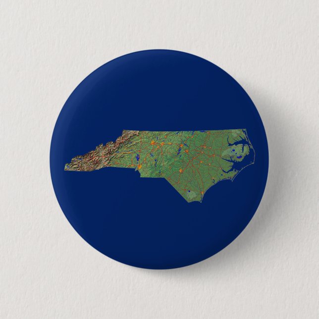 North Carolina Map Button (Front)