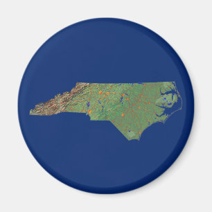 North Carolina Map Magnet