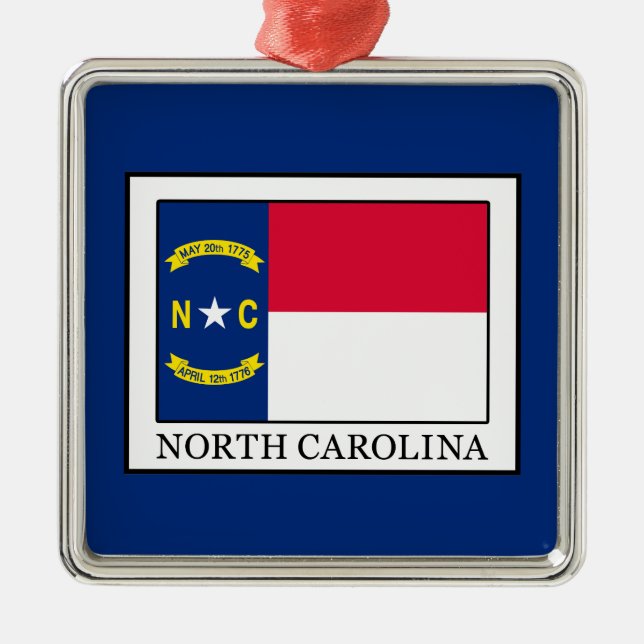 North Carolina Metal Ornament (Front)