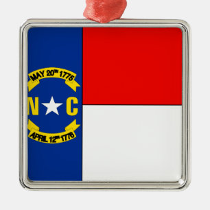 NORTH CAROLINA METAL TREE DECORATION