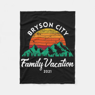 North Carolina Mountains Family Vacation Bryson Ci Fleece Blanket