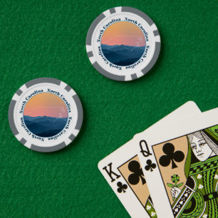 North Carolina Mountains Poker Chips