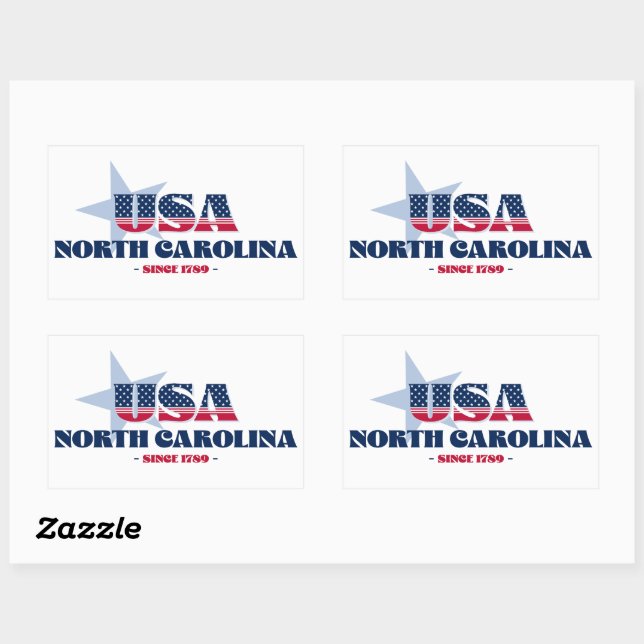 North Carolina My Home State Sticker (Sheet)