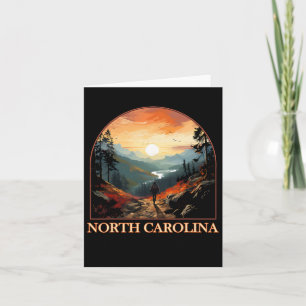 North Carolina Nc Hiking Mountain State Pride Card