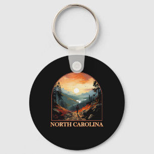 North Carolina Nc Hiking Mountain State Pride Key Ring