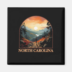North Carolina Nc Hiking Mountain State Pride Magnet