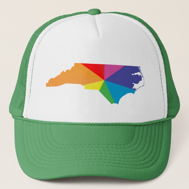 north carolina pride. trucker hat (Front)