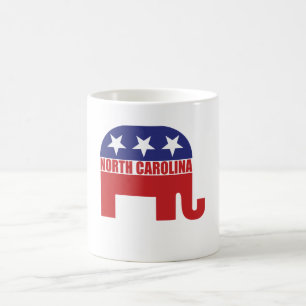 North Carolina Republican Elephant Coffee Mug