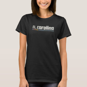 North Carolina Retro Style Vintage 90s 80s 70s T-Shirt