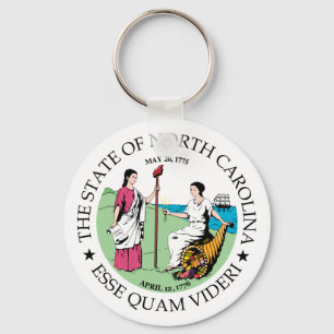 North Carolina sign Key Ring