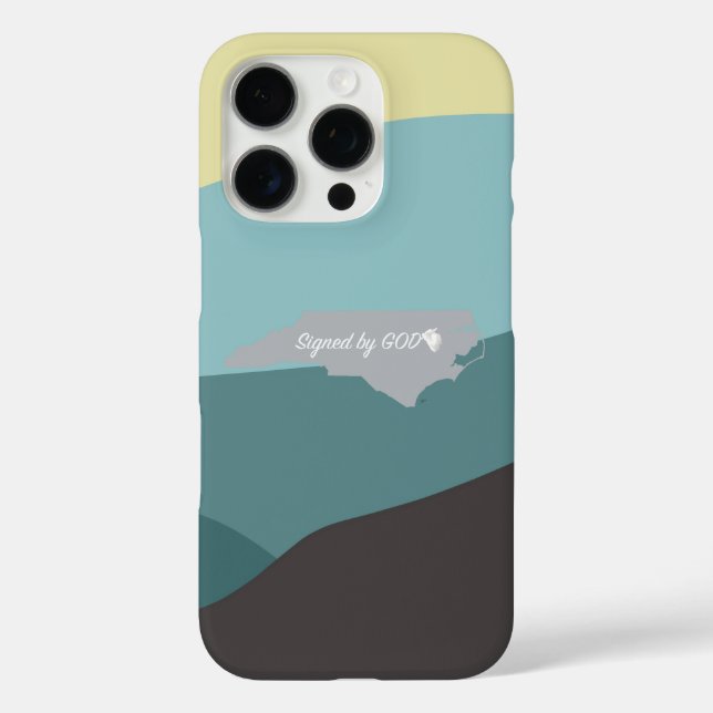 North Carolina, Signed by God Case-Mate iPhone Case (Back)