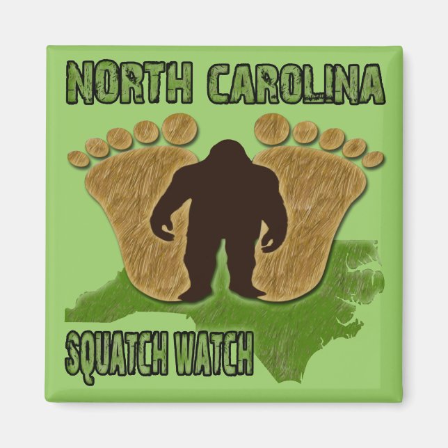 North Carolina Squatch Watch Magnet (Front)