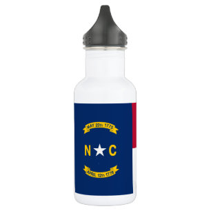 North Carolina State Flag 532 Ml Water Bottle