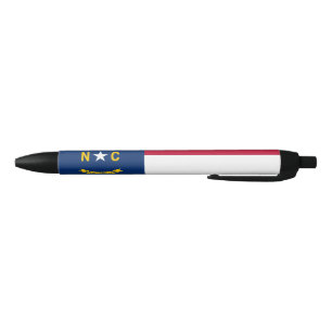 North Carolina State Flag Blue Ink Pen