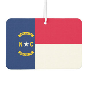 North Carolina State Flag Design Car Air Freshener