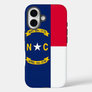North Carolina State Flag Design Decor iPhone 16 Case