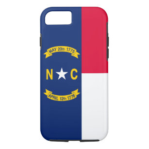North Carolina State Flag Design Decor iPhone 8/7 Case