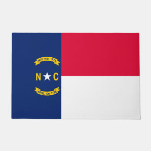 North Carolina State Flag Design Doormat