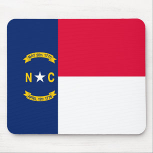North Carolina State Flag Design Mouse Pad
