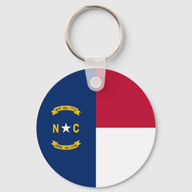 North Carolina State Flag Key Ring (Front)