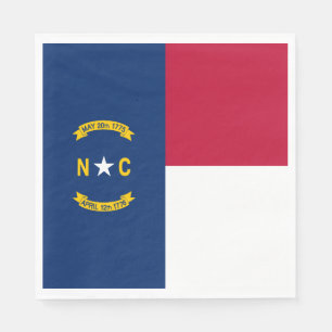 North Carolina State Flag Napkin
