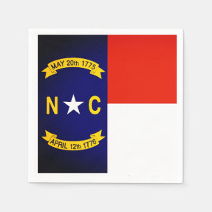 North Carolina State Flag Paper Party Napkins