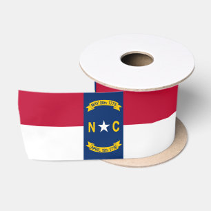North Carolina State Flag Satin Ribbon