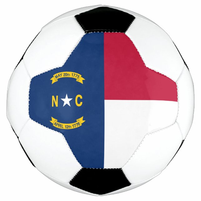 North Carolina State Flag Soccer Ball (Front)