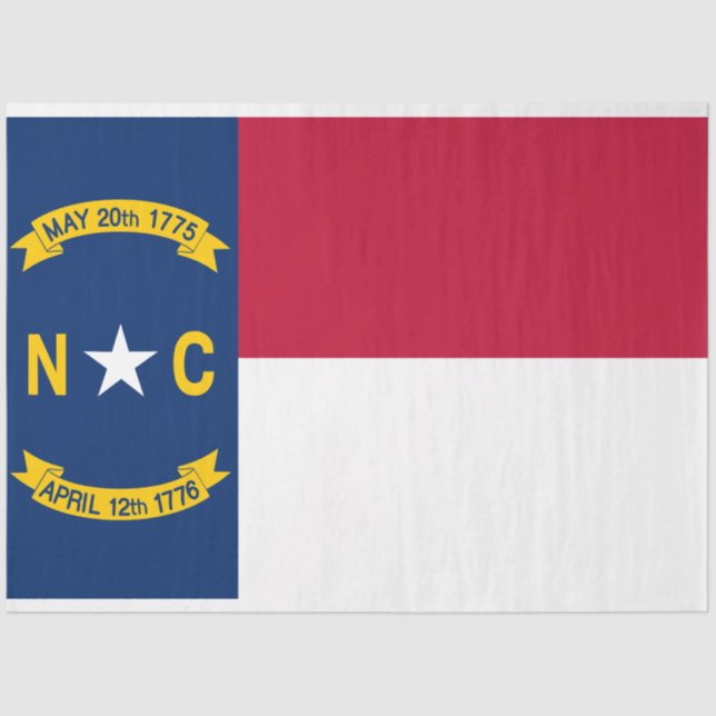 North Carolina State Flag Tissue Paper (Front)