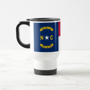 North Carolina State Flag Travel Mug