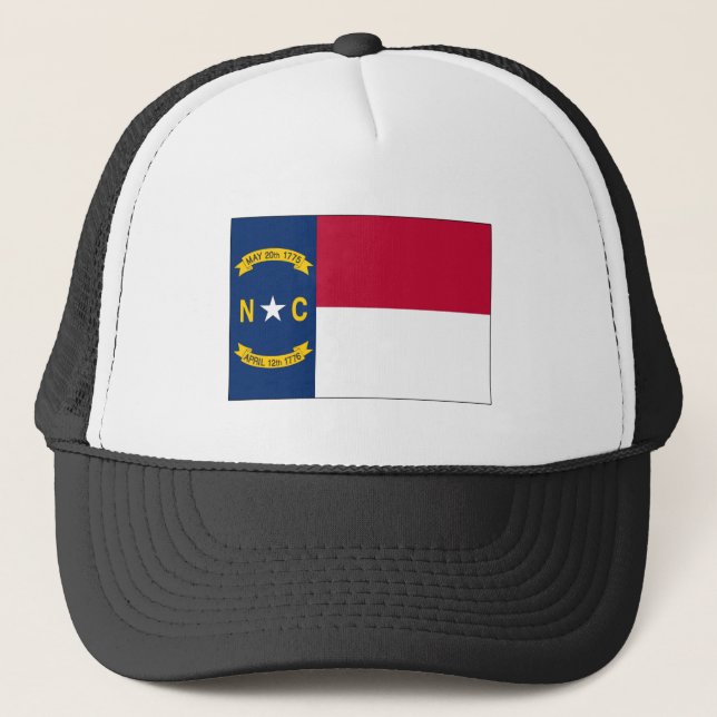 North Carolina State Flag Trucker Hat (Front)