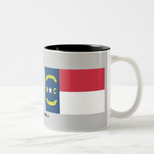 North Carolina State Flag Two-Tone Coffee Mug