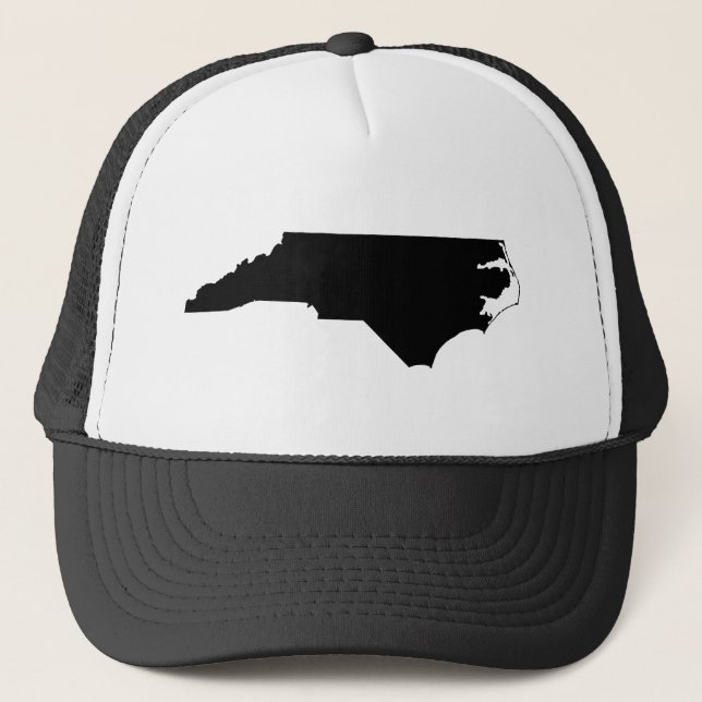 North Carolina State Outline Trucker Hat (Front)