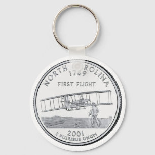 North Carolina State Quarter Key Ring