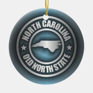 "North Carolina Steel 2" Ceramic Ornament