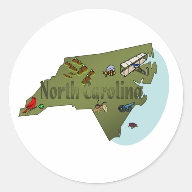 North Carolina Sticker (Front)