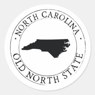 North Carolina Sticker Envelope Seal