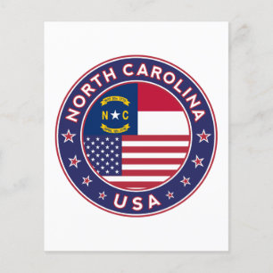 North Carolina sticker, phone case, tote bag