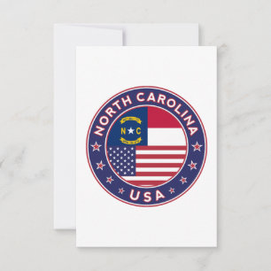 North Carolina sticker, phone case, tote bag Card