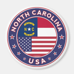 North Carolina sticker, phone case, tote bag Magnet