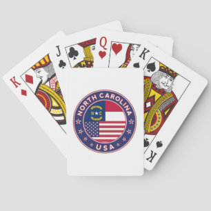 North Carolina sticker, phone case, tote bag Playing Cards
