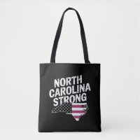 North Carolina Strong With NC State And USA Flag