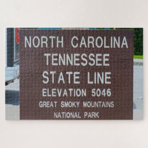 North Carolina Tennessee Jigsaw Puzzle
