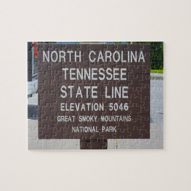 North Carolina Tennessee Jigsaw Puzzle (Horizontal)