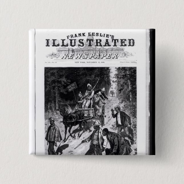 North Carolina, the Political Campaign 15 Cm Square Badge (Front)