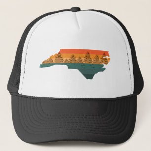 North Carolina Tree Silhouette Trucker Hat